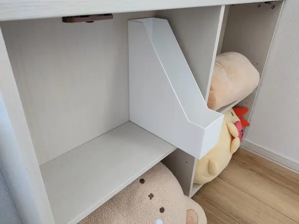 ニトリくみあわせデスク 本棚にファイルおいてみた